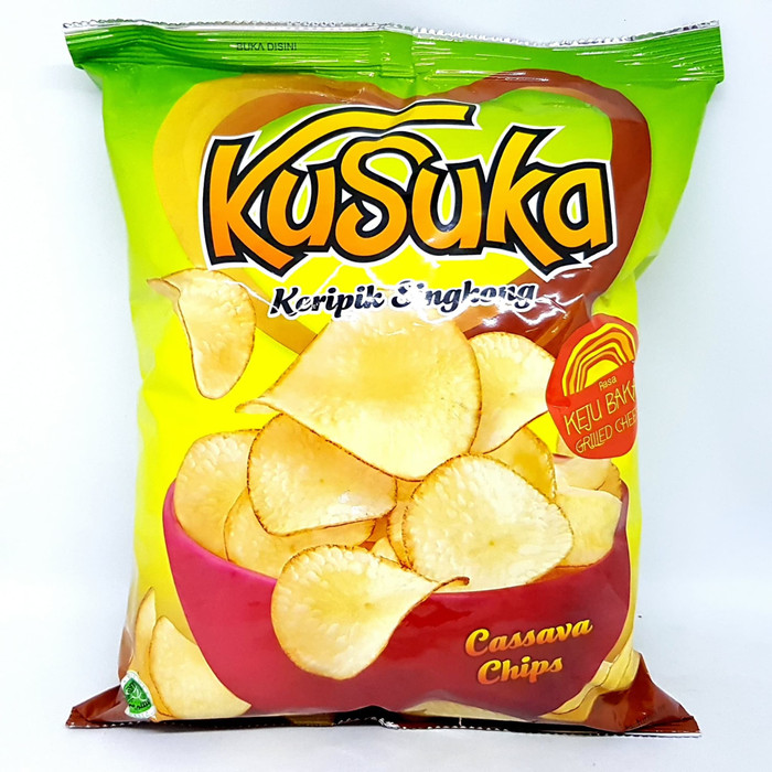 

KUSUKA KERIPIK SINGKONG RASA KEJU BAKAR 180gr | KRIPIK CHIPS CHEESE