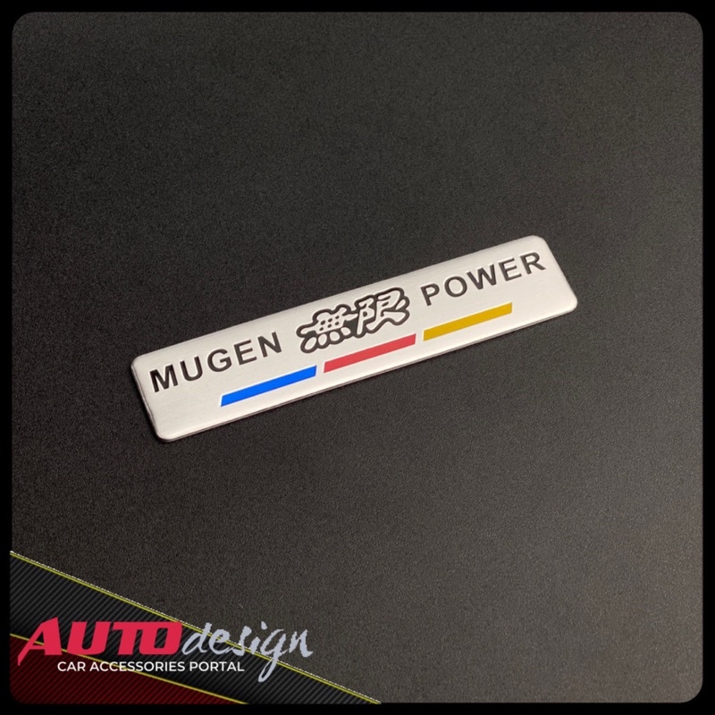 Emblem Mobil Honda JDM Mugen Bahan Aumunium Sheet Best Quality