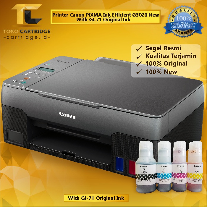 Printer Canon PIXMA Ink Efficient G3020 (Print - Scan - Copy) New, Printer Canon Ink Tank G3020 New