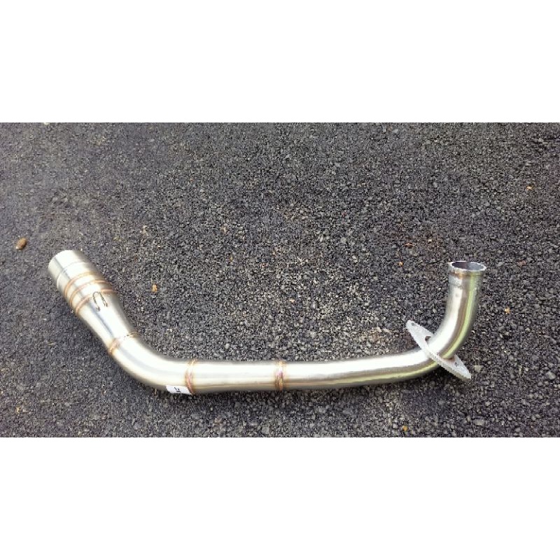 Pipa leher knalpot racing stainless aerox new connected leher knalpot aerox new banding