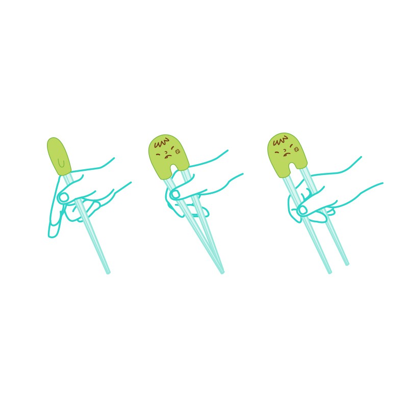 Mother’s Corn - Chopsticks Training Set GREEN