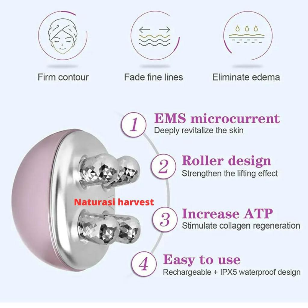 EMS alat pijat pengencang kulit wajah elektrik portable regenerasi colagen kolagen muka