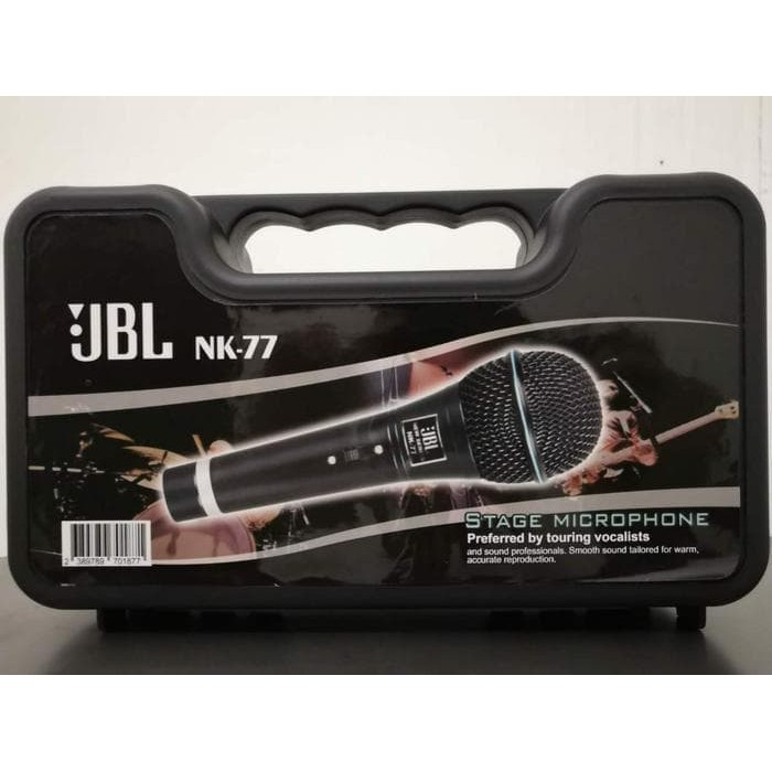 JBL Microphone Kabel NK-77 Super Body Besi -Hitam Plus Koper