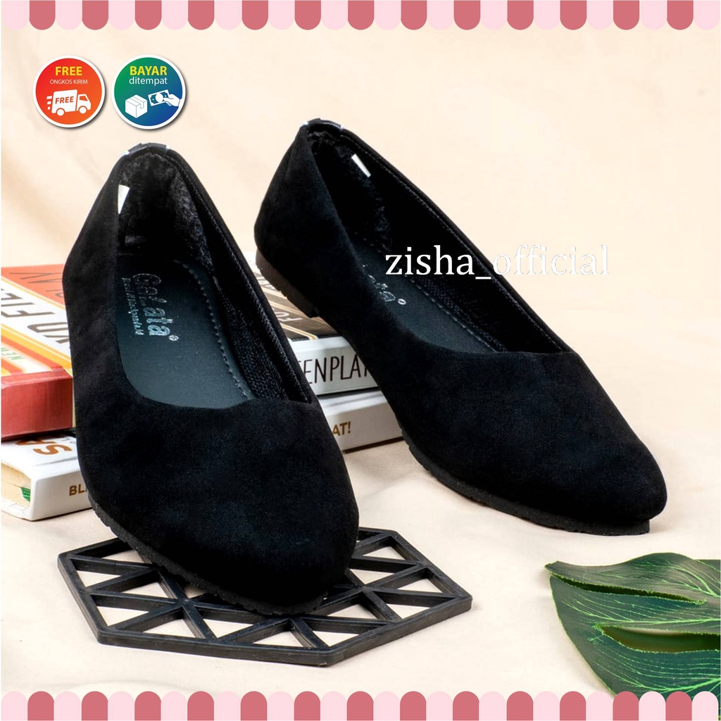 Blackpanda Flat Shoes / Sepatu Black Panda / Sepatu Wanita / Flateshoes Wanita / Black Panda Gemini Polos Ori