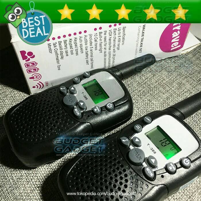 Radio Ht/Walky Talky 2 Buah (Sepasang) Jangkauan 1 - 3 Km