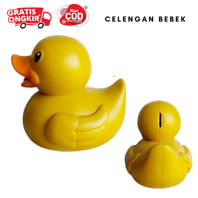 Celengan Bebek / Celengan Plastik Gambar Bebek / Celengan Bentuk Bebek / Celengan Bebek Lucu / Celen