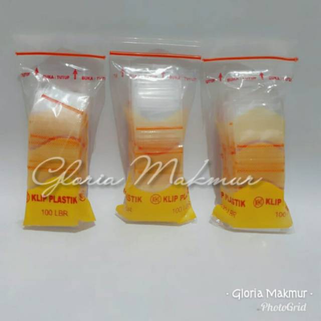 Plastik klip 2x3 1 bungkus (isi 100lembar)/klip/zipper ziplock/klip kecil