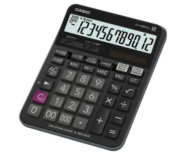 Casio DJ-120D PLUS- Kalkulator Meja # Desktop Calculator