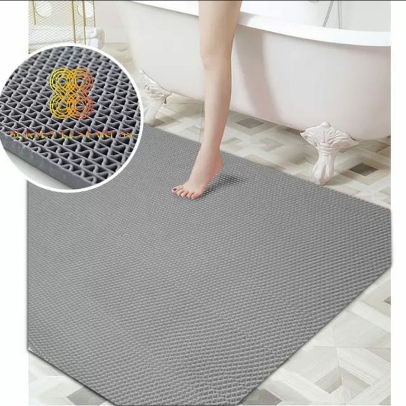 Keset Karpet PVC Anti Slip 150 x 120 - Jaring