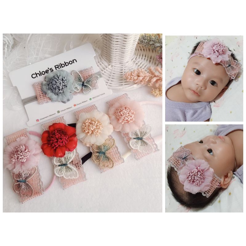 Handmade Bandana Baby FLANEL Headband Premium Nylon USA Aksesoris Rambut bayi & anak | chloesribbon.