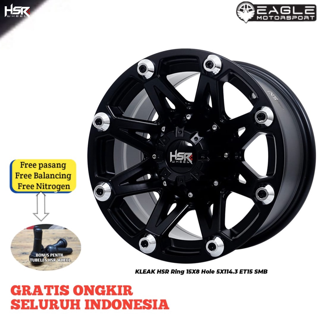 Velg R15 Pelek Mobil Innova Xpander Terios Rush ORIGINAL HSR KLEAK Ring 15