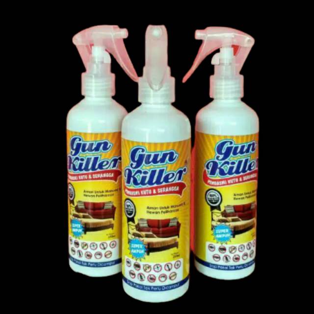 GUN KILLEE OBAT PEMBASMI KUTU BUSUK,SOFA,KURSI,KECOA,TUNGAU,TUMBILA,SEMUT,RAYAP,SERANGGA