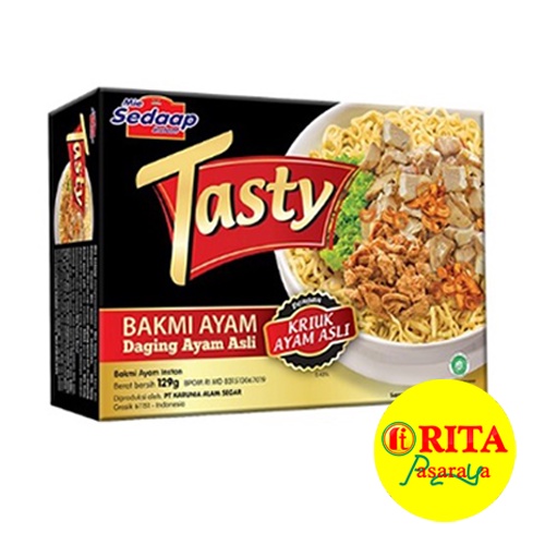 

Sedaap Tasty Mie Instan Rasa Bakmi Ayam 129 Gr