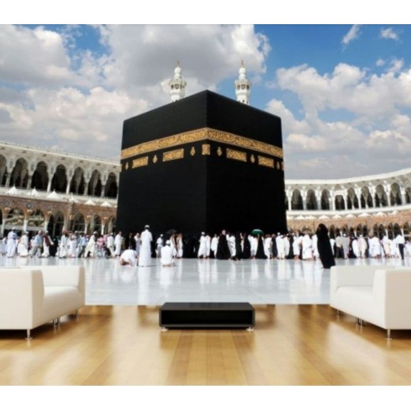 WALLPAPER CUSTOM 3D DINDING KAABAH MEKKAH PREMIUM QUALITY WALLSTICKER