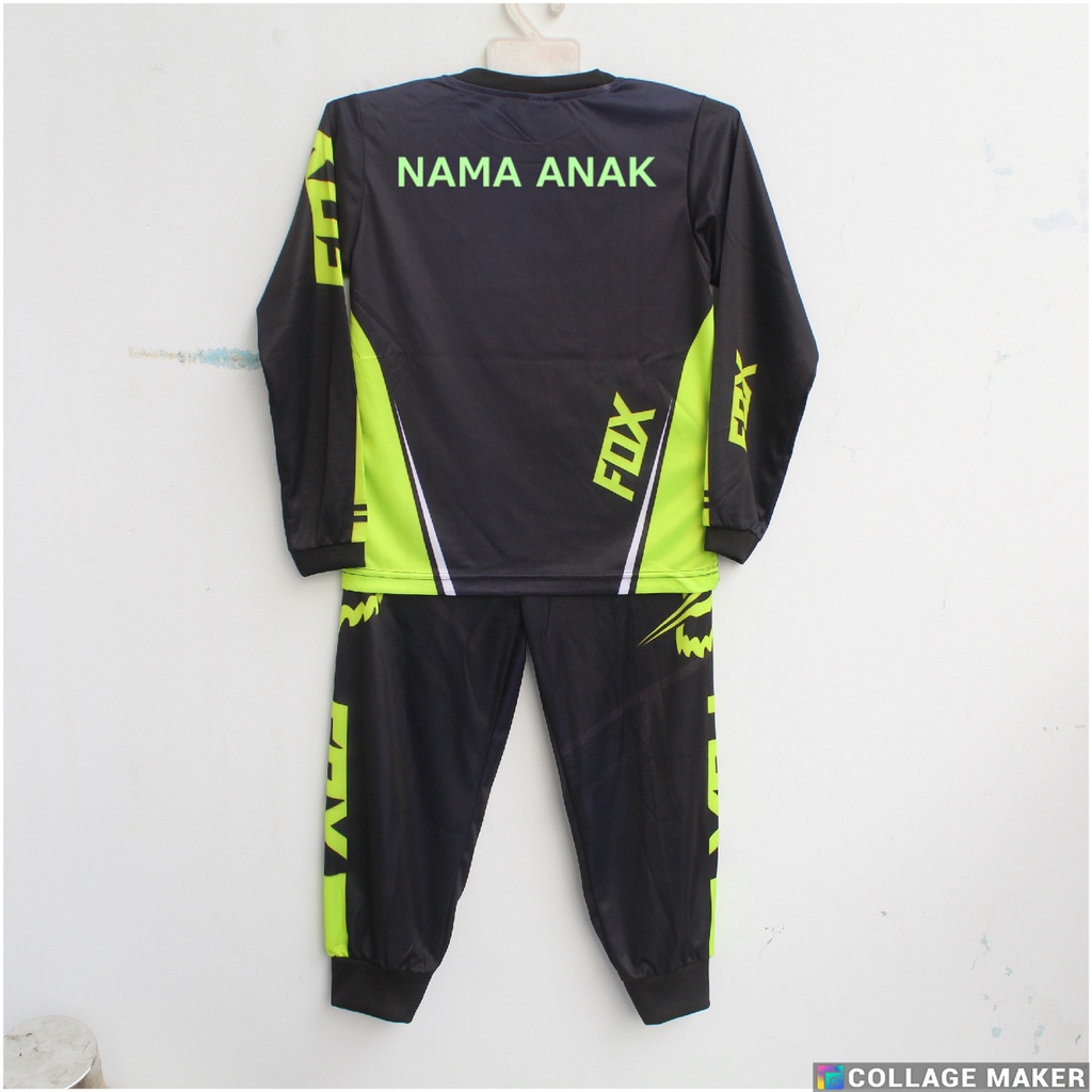 baju  jersey sepeda downhill/baju cross anak anak size 4-12 thn