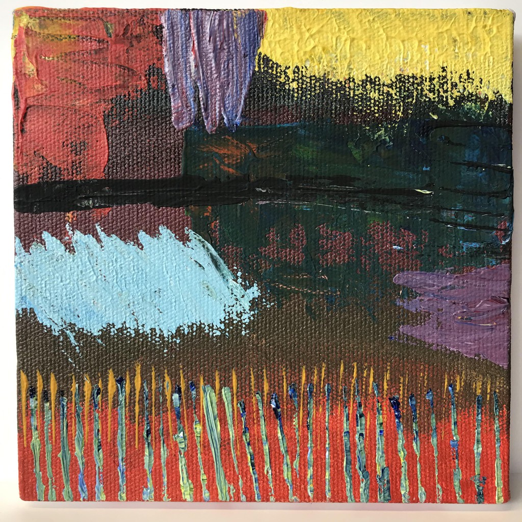 

Lukisan kanvas akrilik / acrylic painting. 20x20cm. ~Explore