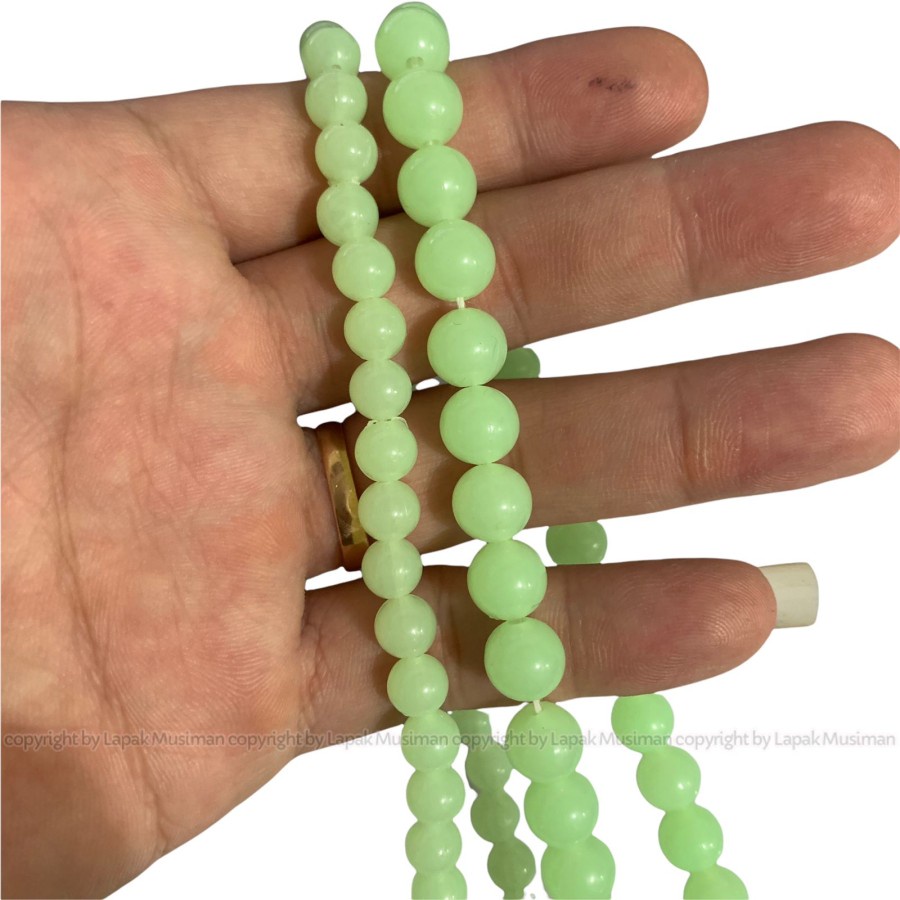 [Bayar di Tempat] Tasbih Fosfor Nyala 99 Butir Ukuran 8mm