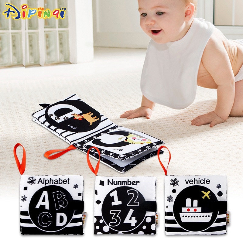 BW SOFT BOOK | buku bantal kain bayi | soft book baby | buku edukasi bayi