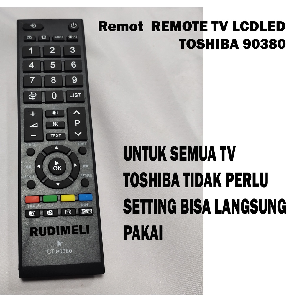 Remot TV LED / REMOTE TV LCD REMOT LED TOSHIBA 90380