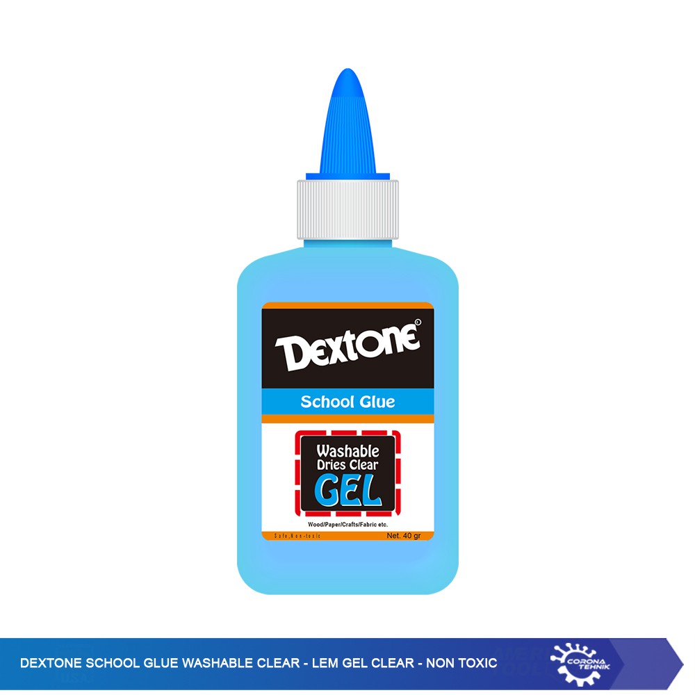 Dextone School Glue Washable Clear - Lem Gel Clear - Non Toxic