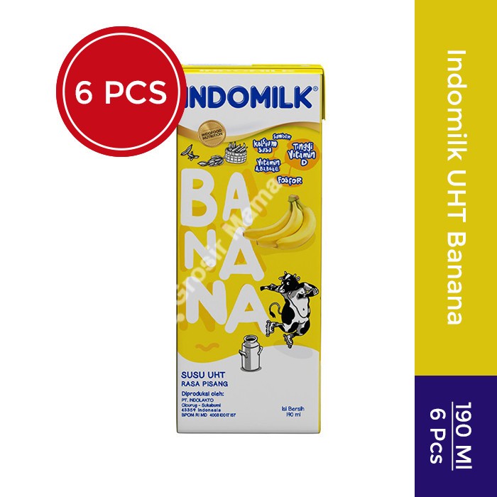 

Ee510 Indomilk Susu Cair Uht Pisang 190Ml X 6 Pcs 6Ggddv