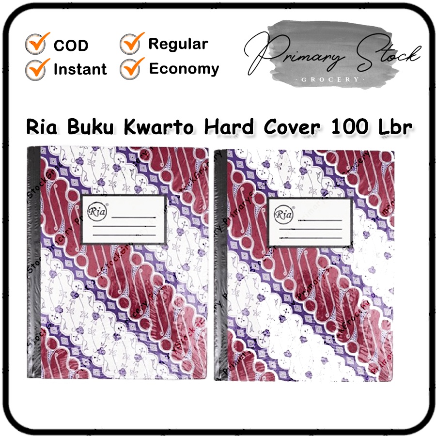 

Hardcover Quarto Hard Cover Kuarto Buku Ria Kwarto Q4 100 Lembar