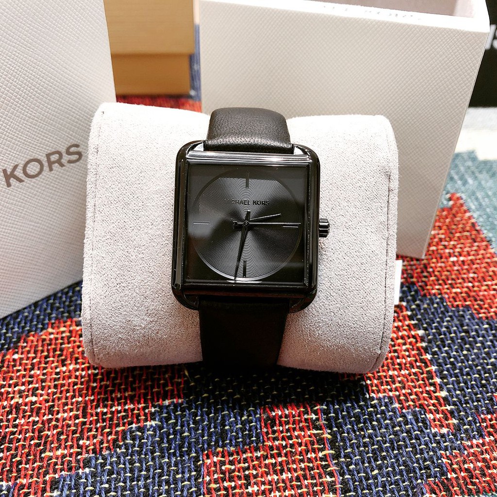 Jam MK Jam Tangan MK Jam Michael Kors Original Wanita Jam Michael Kors Wanita Hitam Strap Kulit 32mm