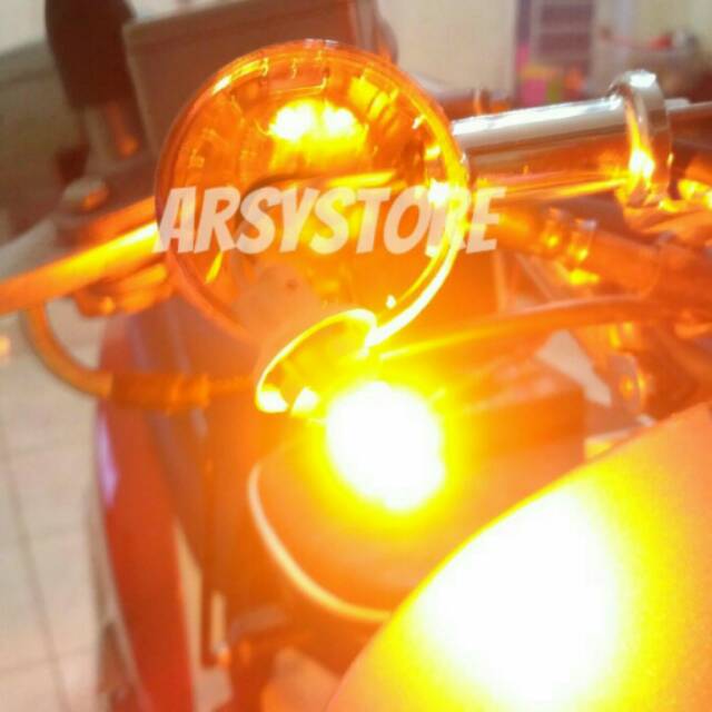 Lampu Led Sein Senja Speedo T10 20 Titik Emperor 2835 Kuning Amber Motor Mobil-4