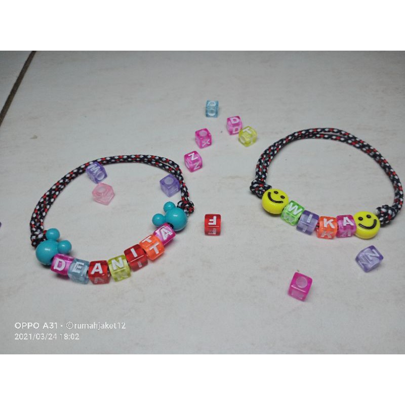 gelang anak request nama