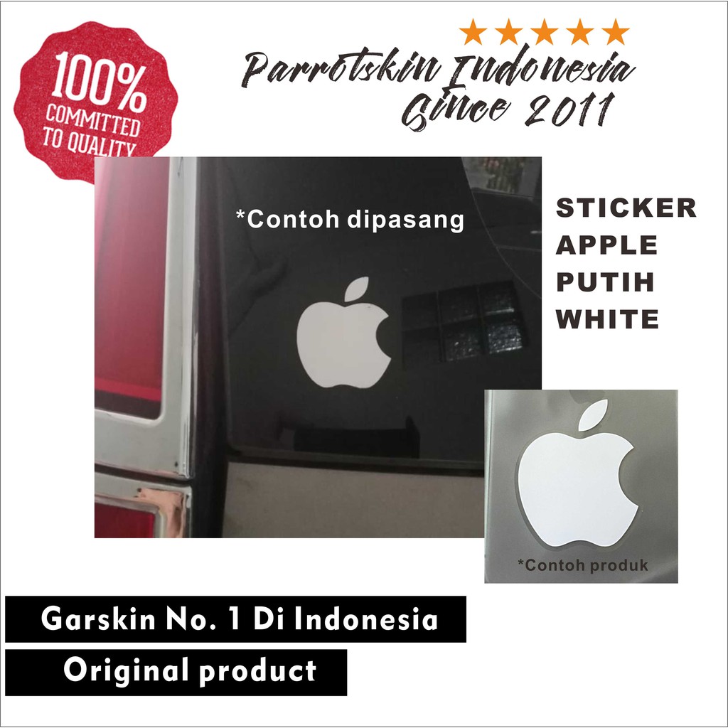 Sticker Logo Apple besar untuk mobil motor laptop Like Original stiker