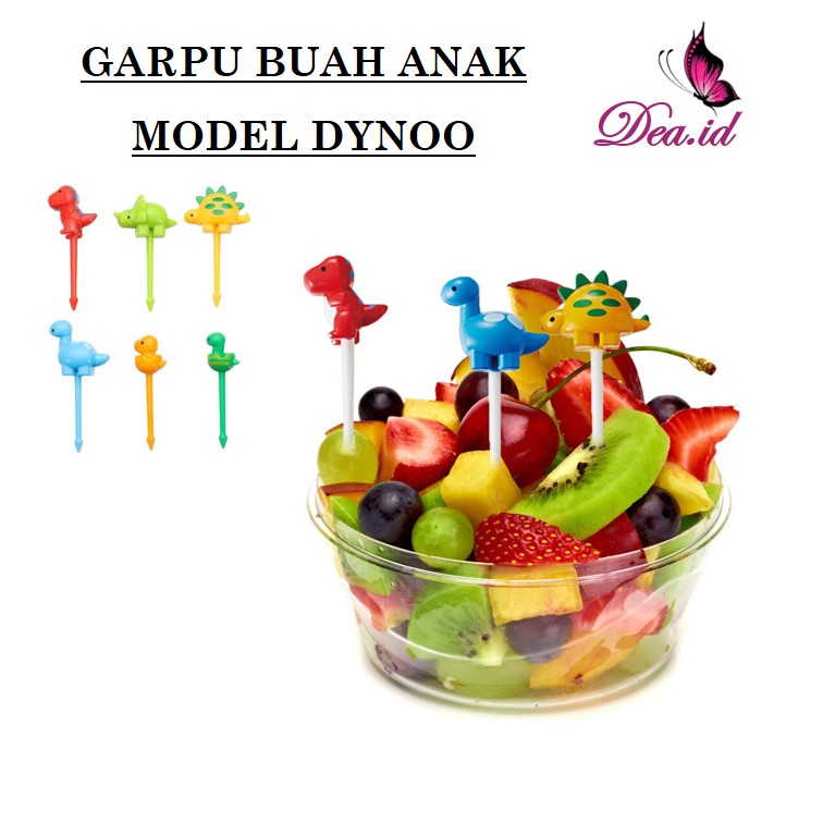 [DEASHOP] GARPU BUAH MODEL DYNOO / DESSERT FORK EYE / GARPU ANAK / HIASAN BEKAL MAKAN ANAK / TUSUKAN BENTO BUAH / CHILDREN FRUIT FORK DECORATION DESSERT TOOTHPICKS