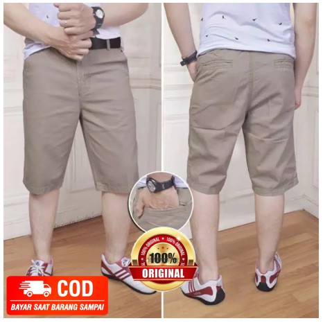  Celana  Chino Jumbo Pendek  Premium No  Ciut Kerut Celana  