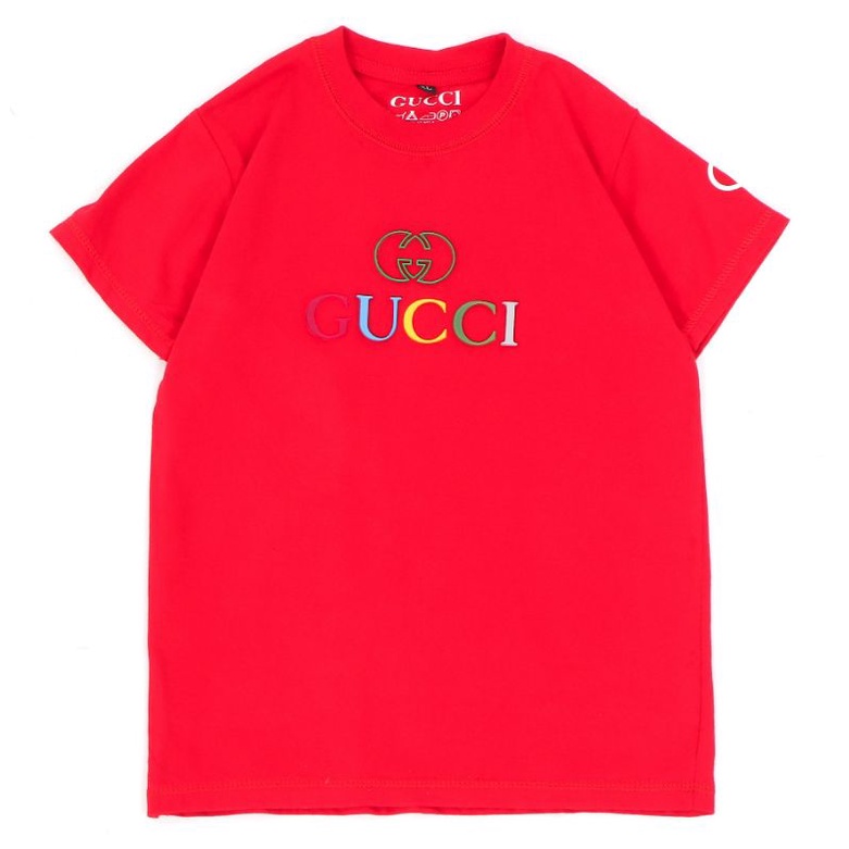 Kaos anak gucc'i floking logo timbul / kaos anak premium / kaos keren terbaru /  kaos anak laki laki / kaos anak perempuan / baju kaos anak