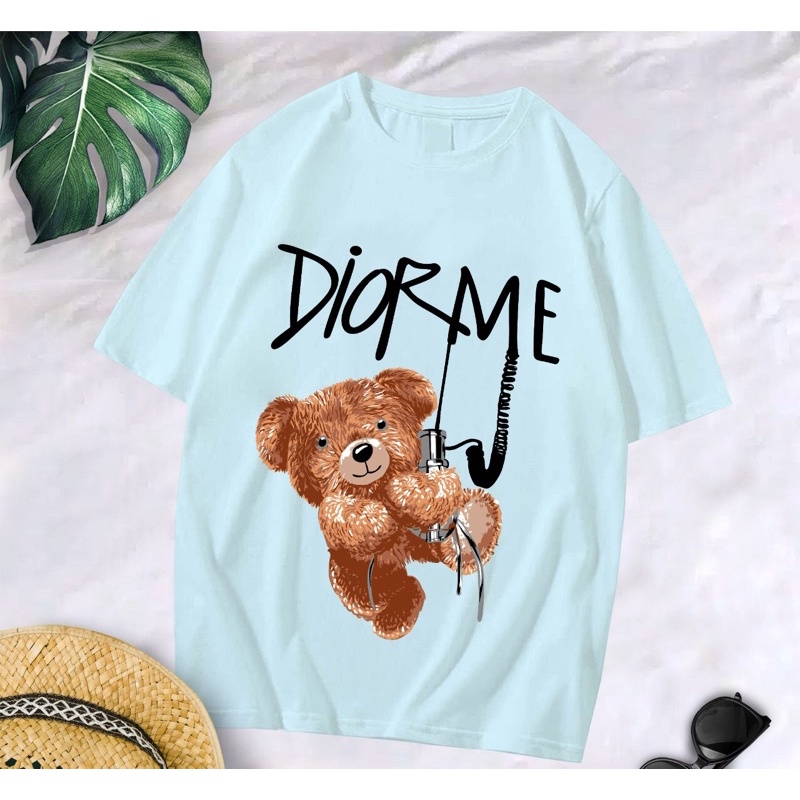 Baju kaos oversize xl tee tshirt cewe wanita dewasa remaja abg motif terbaru-Diorme