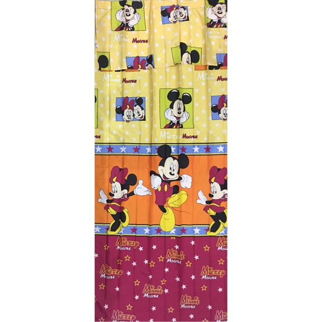 [ PINTU DAN JENDELA ] GORDEN PLISKET + PONI KARAKTER MICKEY KUNING