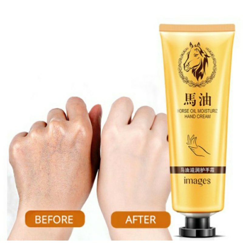 Hand Cream Horse Oil Pelembab Kulit Kaki Tangan Tumit Kering Kasar