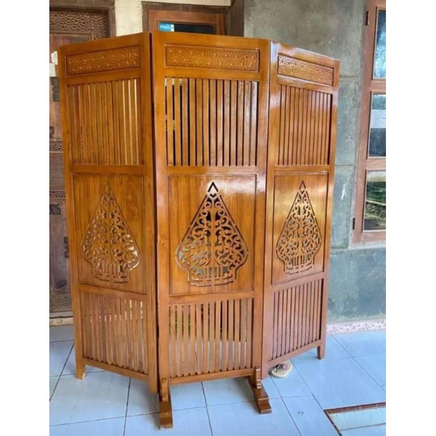 SKETSEL PENYEKAT PEMBATAS RUANGAN KAYU JATI | PENYEKAT RUANGAN PEMBATAS RUANGAN FURNITURE JATI | SKE