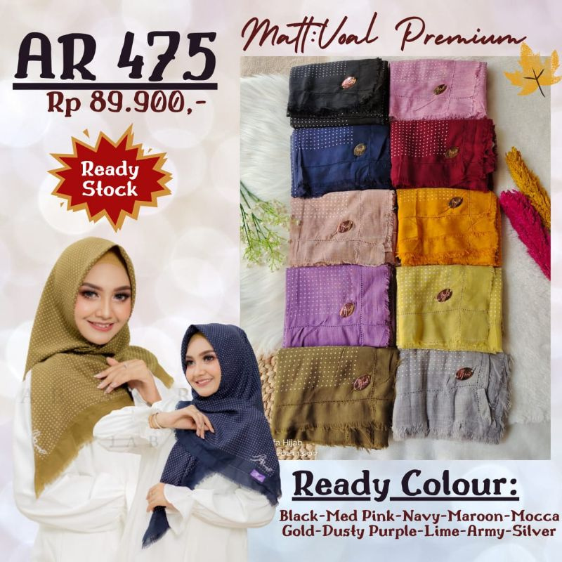 Hijab ArRafi 475 | Hijab Segiempat | ArRafi