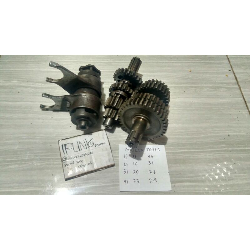 gear gigi rasio mocin tossa set