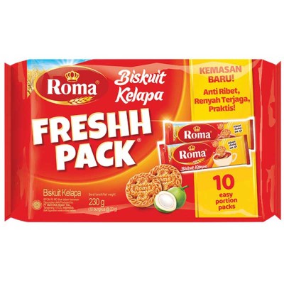 

Biskuit ROMA KELAPA FRESH PACK 10 sachet / Biskuit Kelapa EASY PACK 5.0