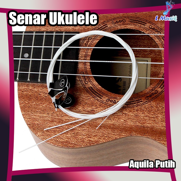 SENAR GITAR UKULELE AQUILA PUTIH DAN WARNA RAINBOW