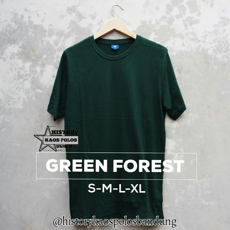 KAOS POLOS | KAOS POLOS PENDEK | TSHIRT POLOS | GREEN FOREST