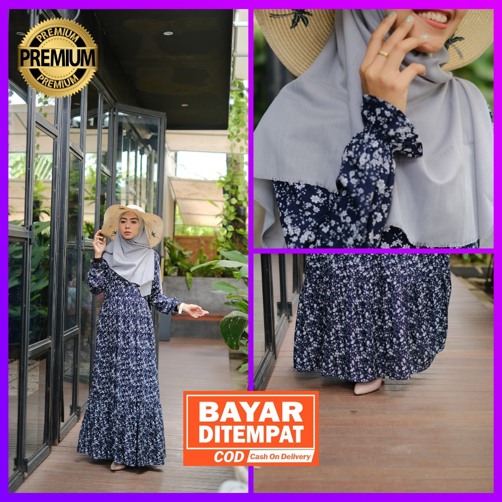 Kinara Homedress Original by Wearmoura Home Dress Gamis Syari Cantik Busui & Ibu Hamil