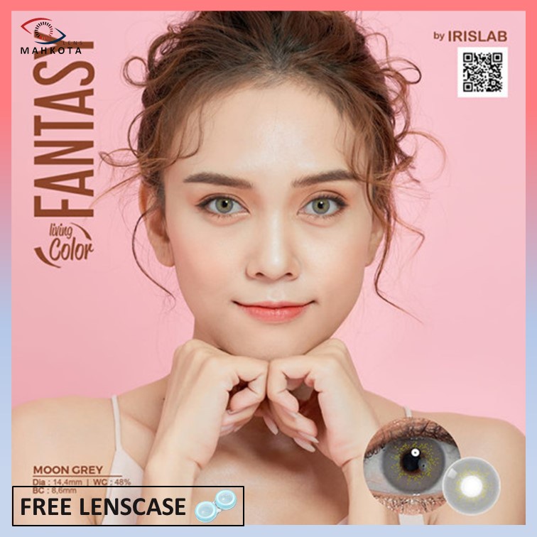 SOFTLENS LIVING COLOR FANTASY NORMAL &amp; MINUS (-0.50 S/D -2.50) DIA 14.4 MM / BY IRISLAB / FREE LENSCASE / BEST SELLER / ONYX SAND MOON SCOTCH WALNUT / Softlen Soflen Soflens