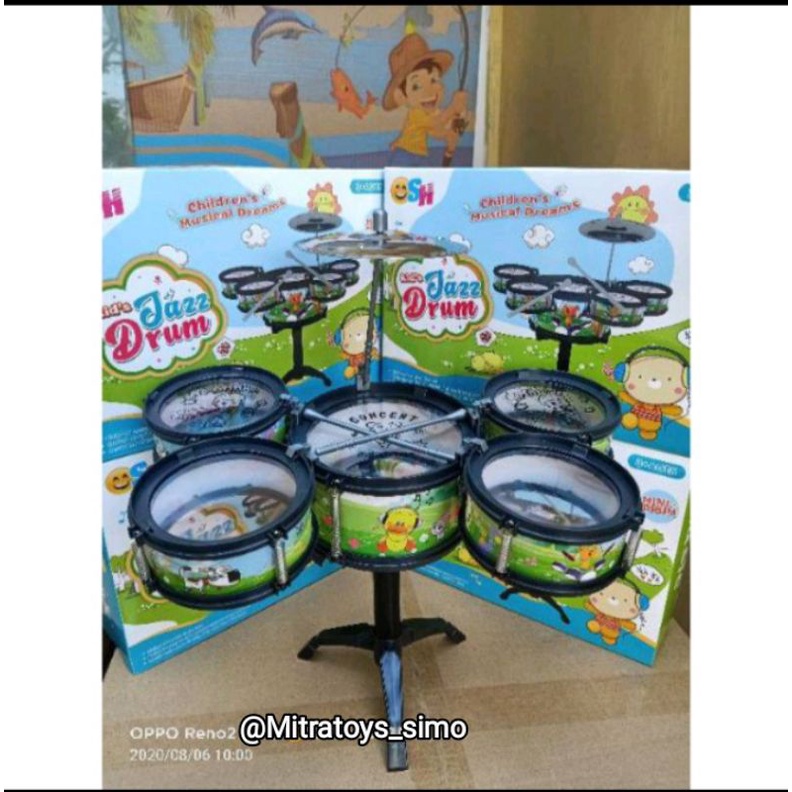 Mainan DrumBand Anak-anak / Mainan Band / Mainan Drum / Mainan Jazz / Mainan Drum Sh Besar Dan Kecil