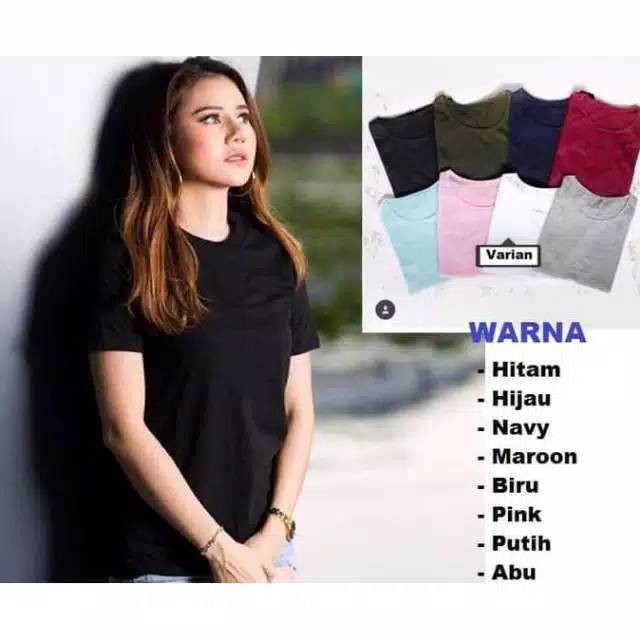 Kaos oneck polos , 1kg muat 7pc , bahan spandex , fit to L