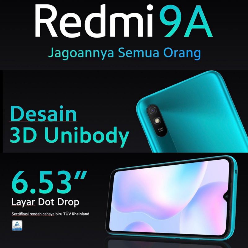 Xiaomi Redmi 9a 3/32 2/32 Garansi Resmi TAM Indonesia RAM 3GB-2