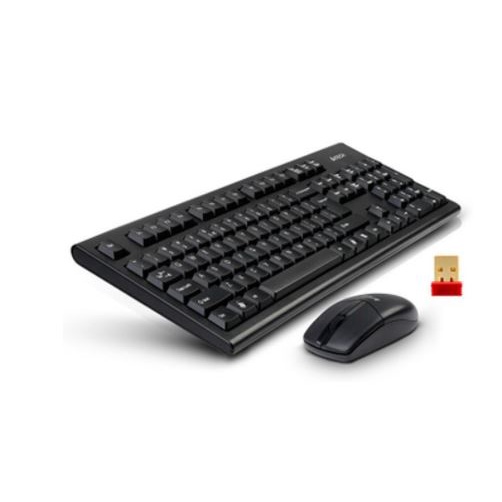 Keyboard mouse a4tech wireless 2.4ghz bundle combo membrane 104 keys 500hz optical 2000dpi padless v-track 3100n 3100