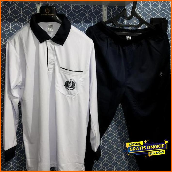 baju seragam training olahraga poral tni al lengan panjang original