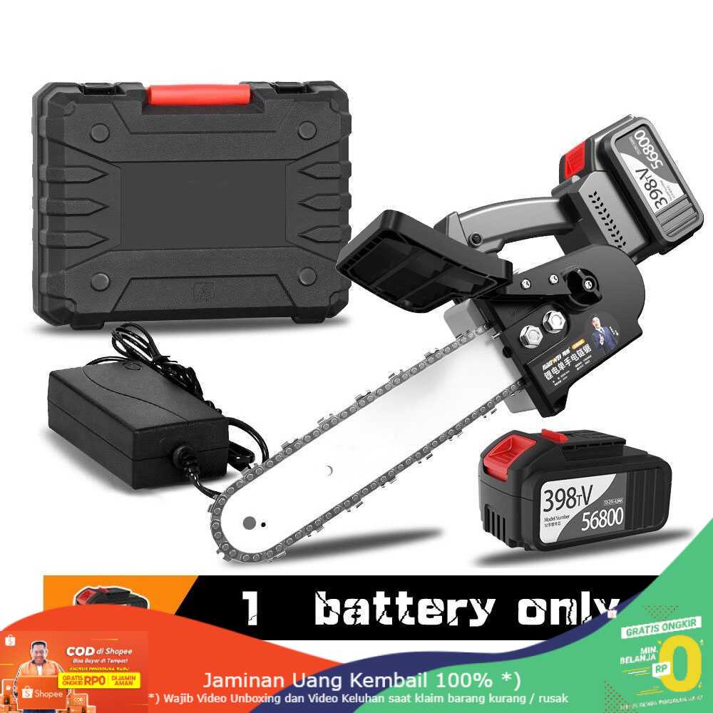 (BISA COD) RVOSTR NANWEI Gergaji Mesin Cordless Chainsaw - 398tV